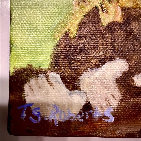 Miniature “ Monkey Shines” Mixed Media Painting - Picture 5 of 6